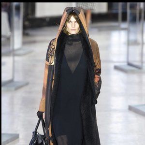 Unique Akris 3 in 1 coat with hood, size 6